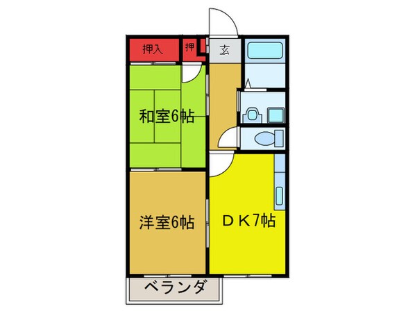 ハイツアシーネの物件間取画像